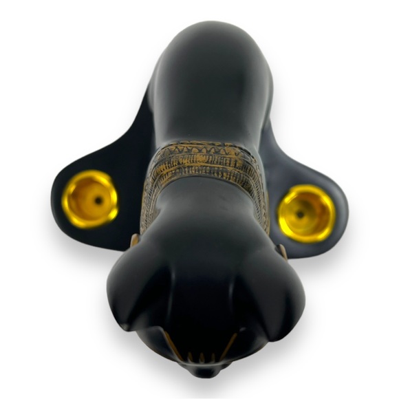 Egyptian Goddess of Fire & Felines Bastet Feline Cat Goddess Altar Candle Holder - Picture 11 of 16